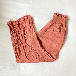 Pink Flowy Beach Pants